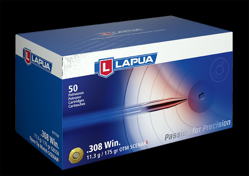 Lapua - Ammunition .308 Win 175gr OTM Scenar-L -GB550- Box of 50