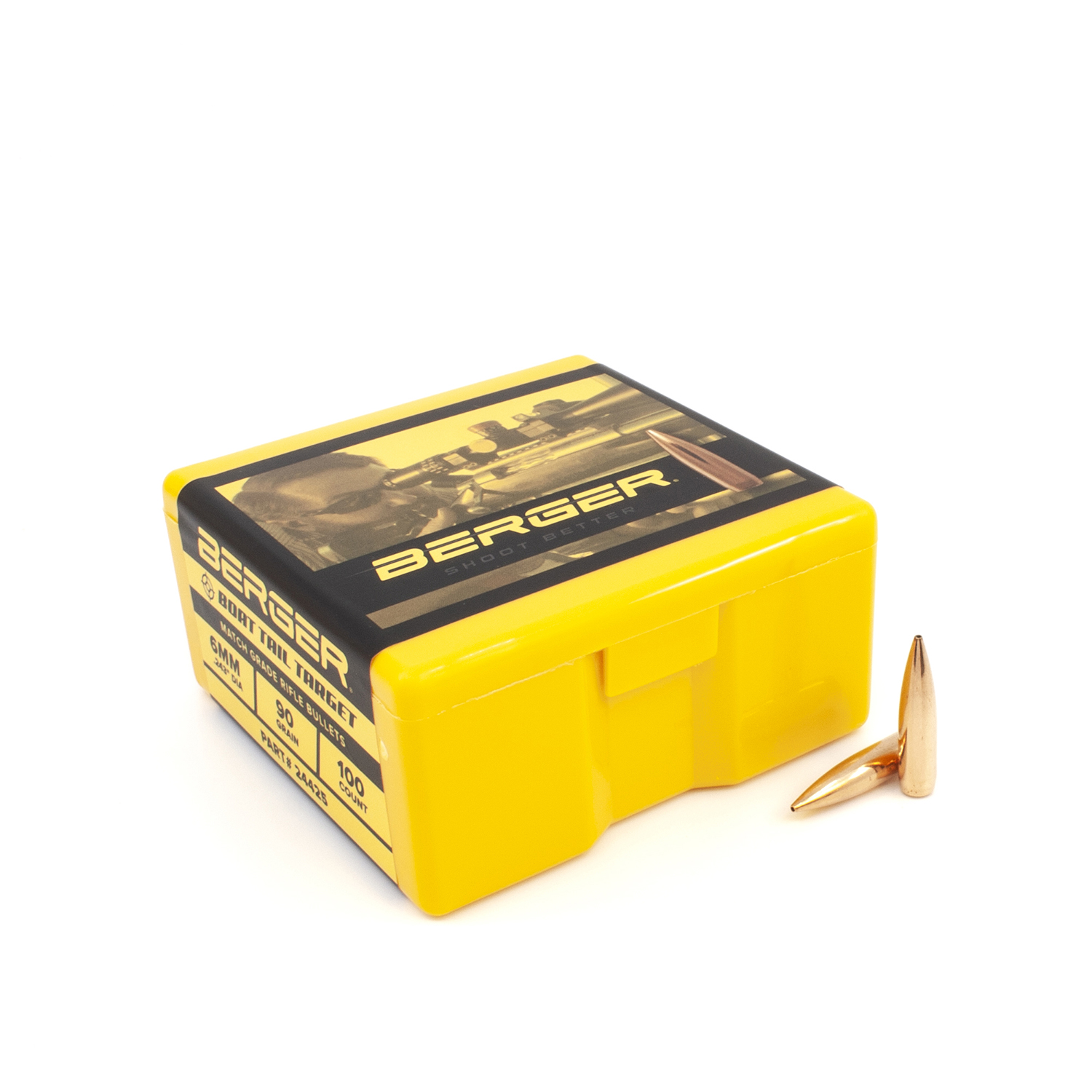 Berger Bullets - 6mm 90gr Boat Tail Target - Box of 100
