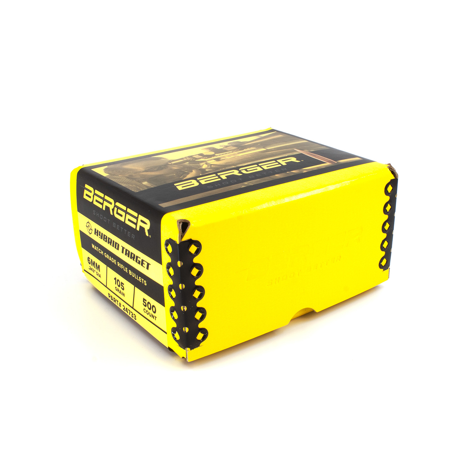 Berger Bullets - 6mm 105gr Hybrid Target - Box of 500