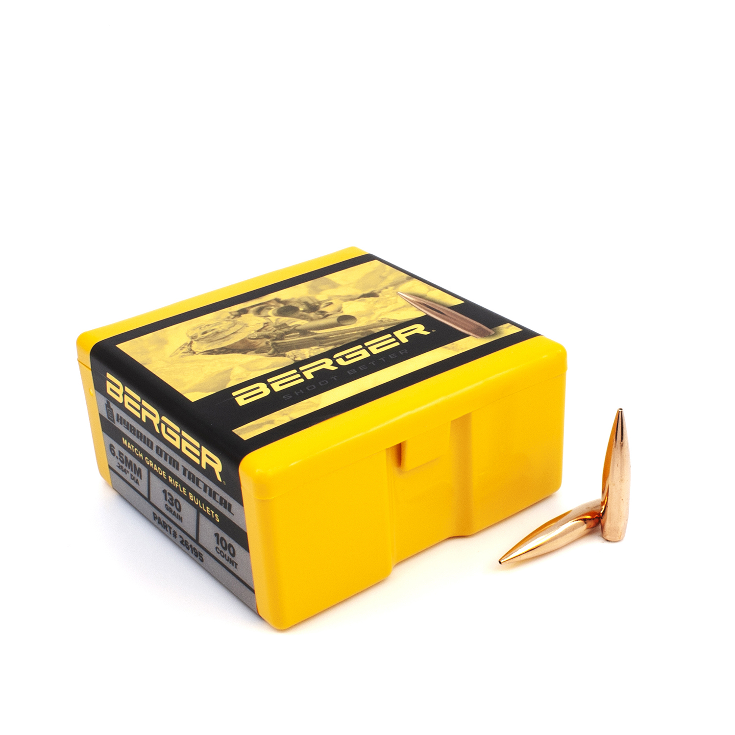 Berger Bullets - 6.5mm 130gr AR Hybrid OTM Tactical - Box of 100 - Click Image to Close