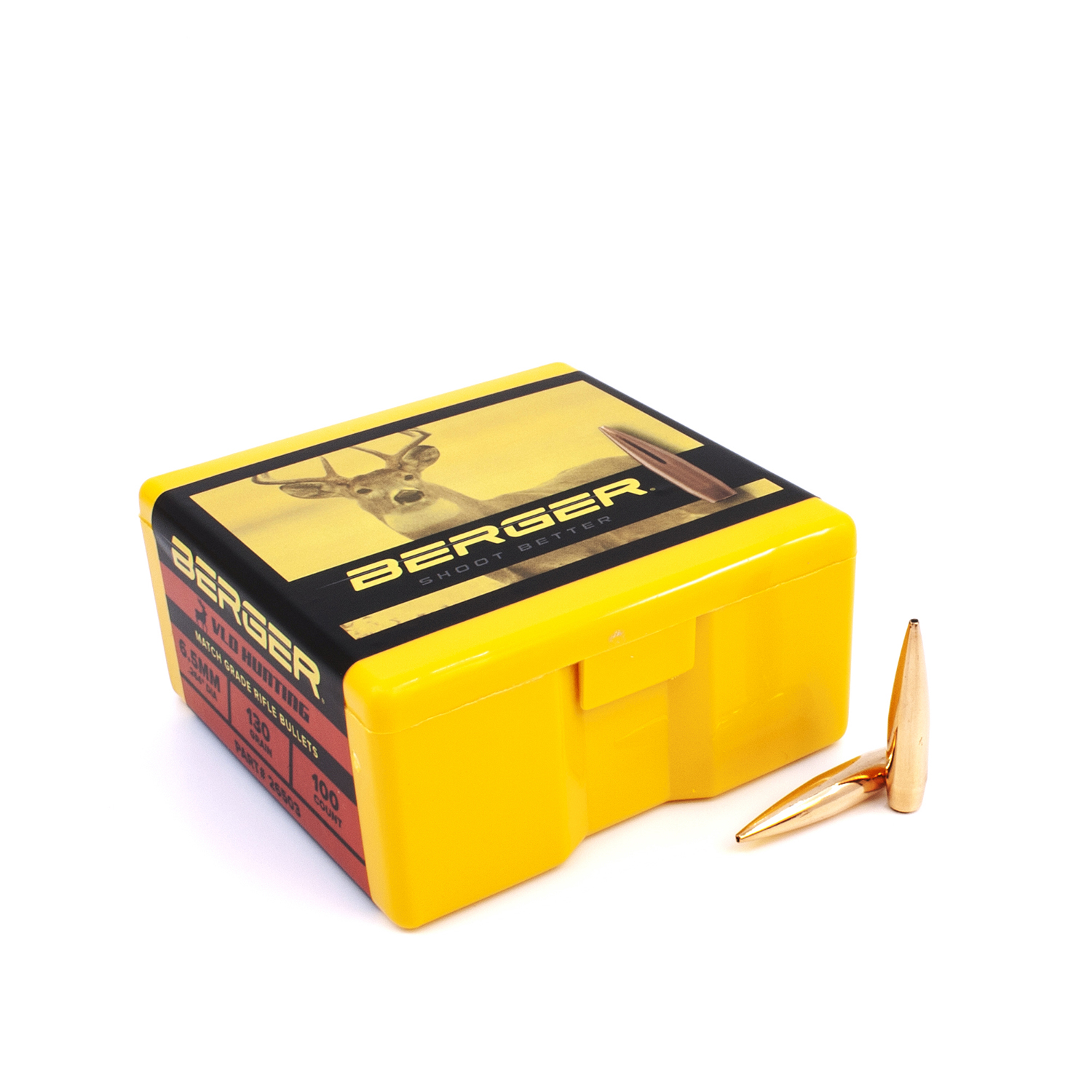 Berger Bullets - 6.5mm 130gr VLD Hunting - Box of 100 - Click Image to Close