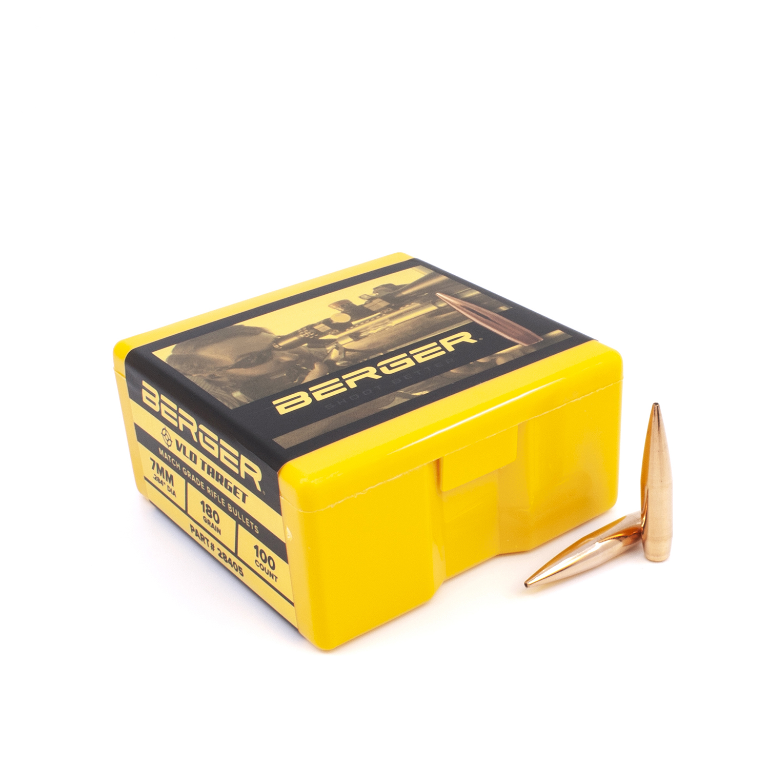 Berger Bullets - 7mm, 180 gr. VLD Target - Box of 100