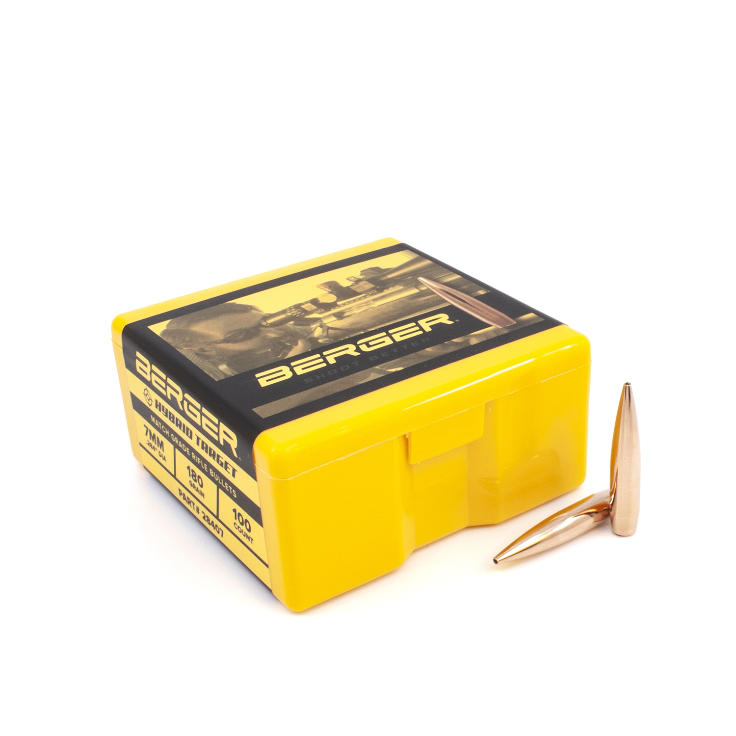 Berger Bullets - 7mm, 180 gr. Hybrid Target - Box of 100