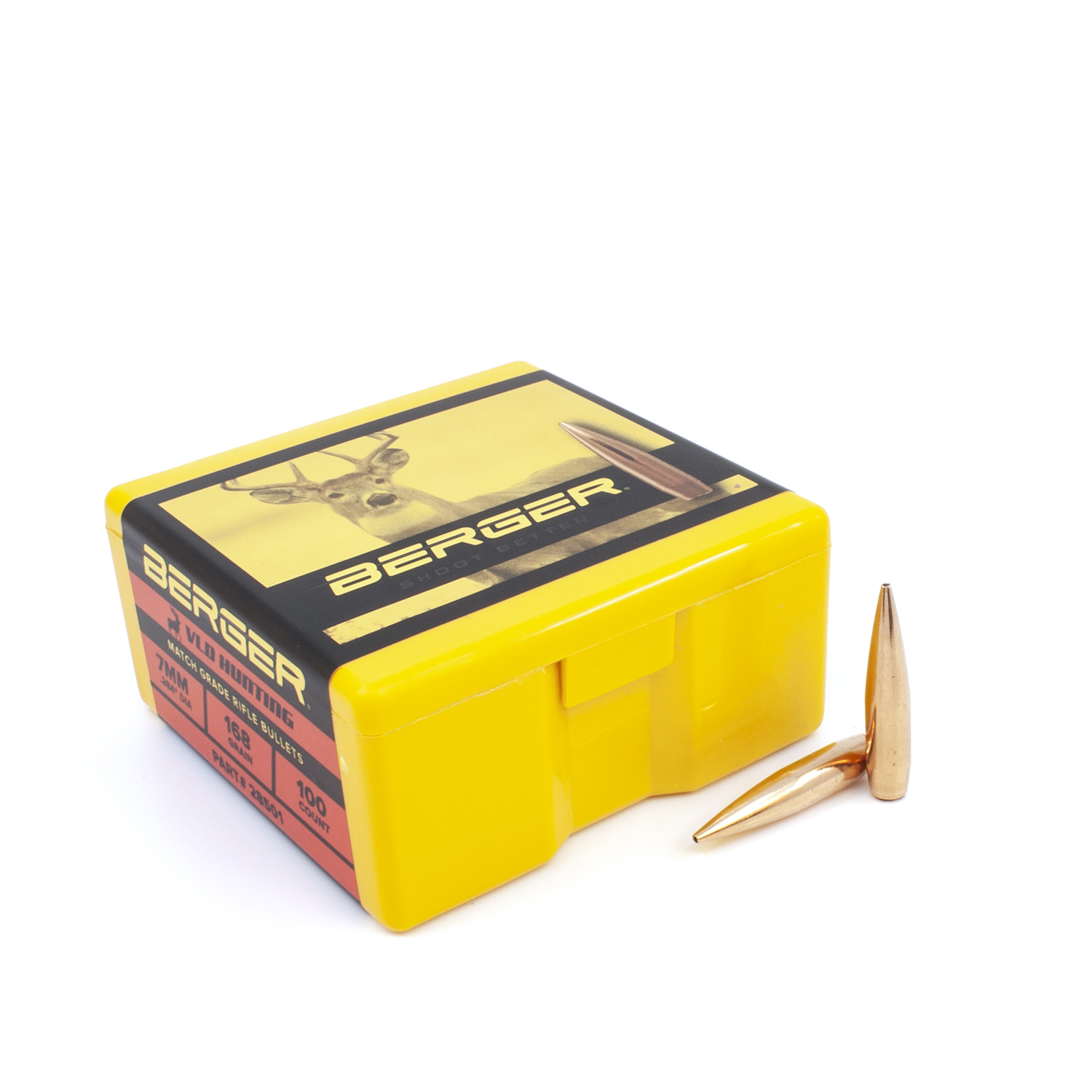 Berger Bullets - 7mm, 168 gr. VLD Hunting - Box of 100