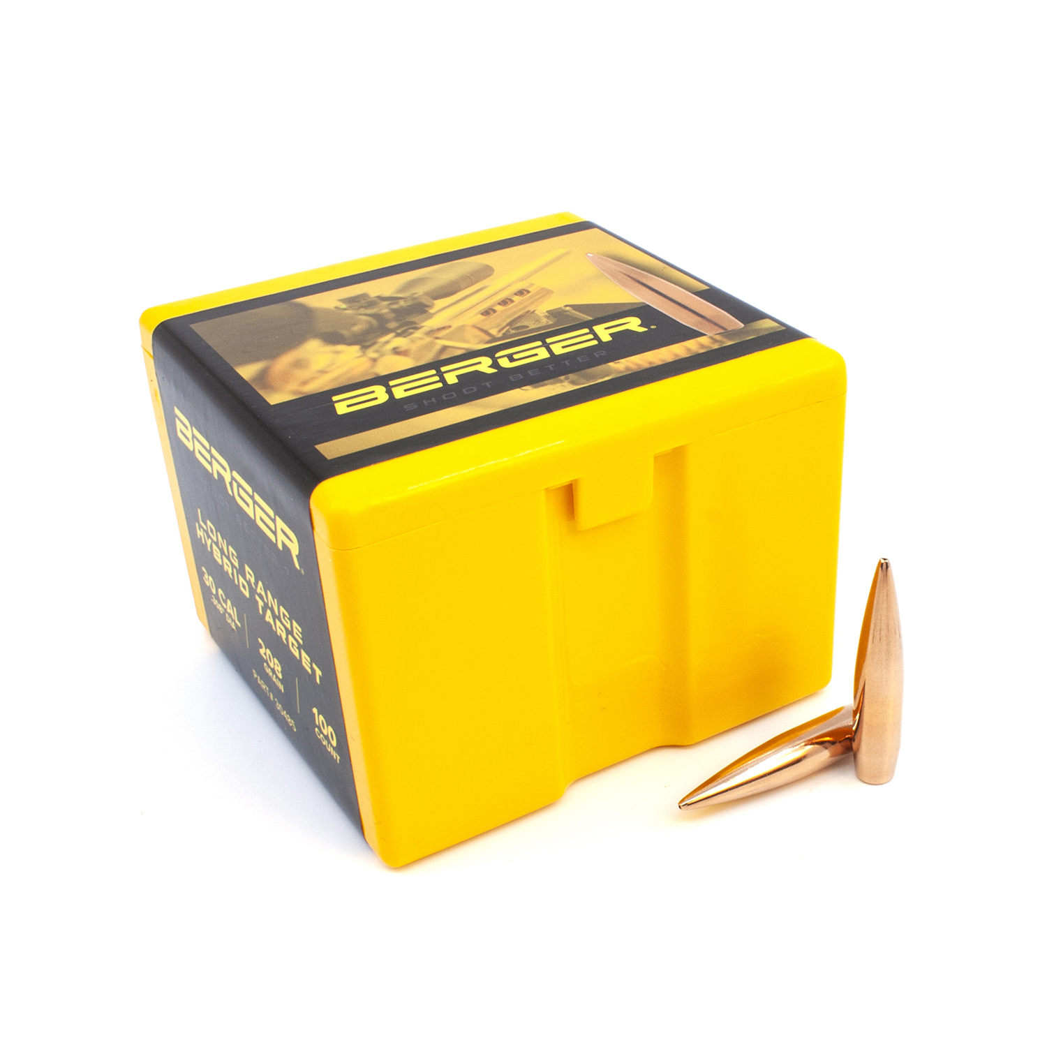 Berger Bullets - .30cal 208gr LR Hybrid Target - Box of 100