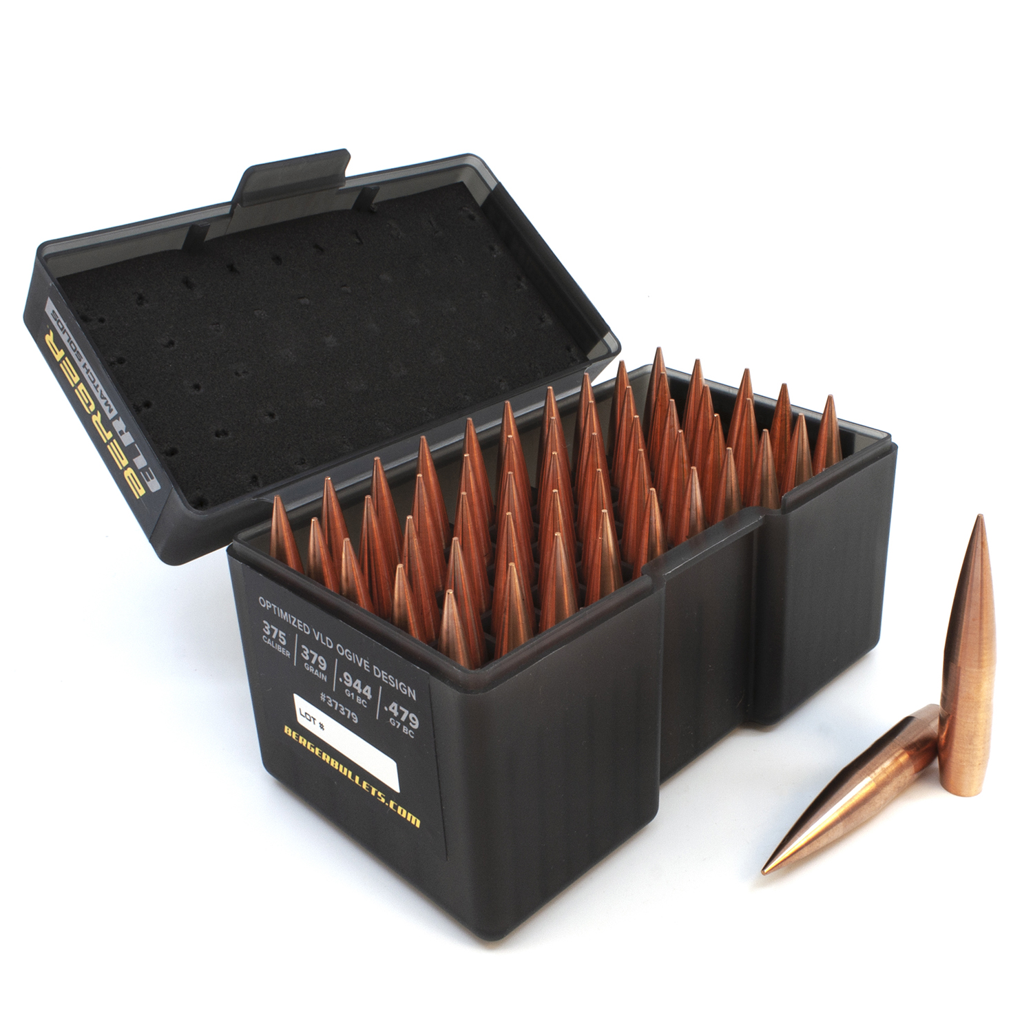 Berger Bullets - .375 cal 379gr ELR Match Solid - Box of 50
