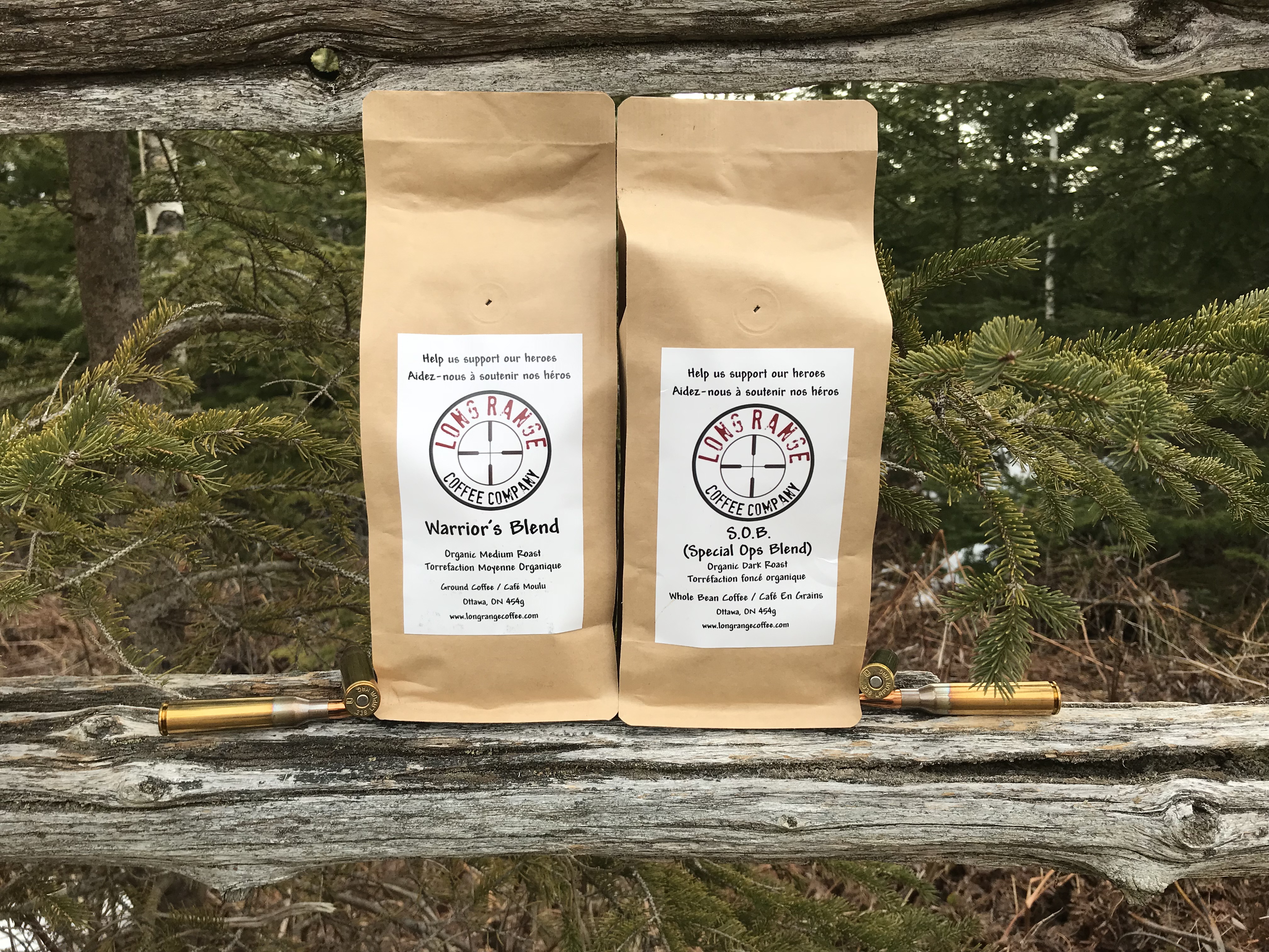 Long Range Coffee Co- Warrior's Blend Medium Roast Whole Coffee