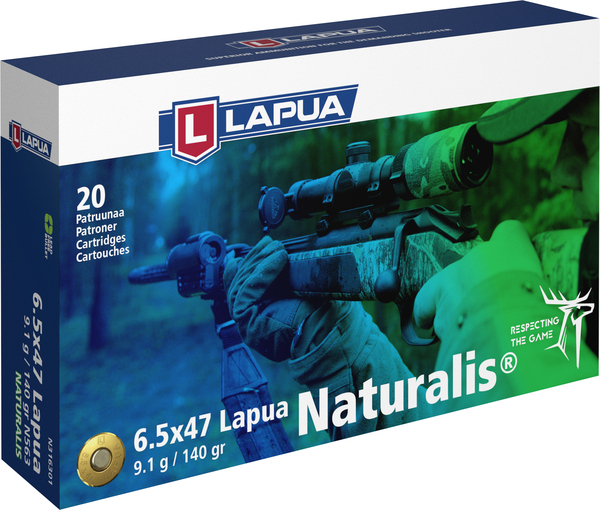 Lapua - Ammunition - 6.5X47 Lapua 140 gr. Naturalis - Box of 20