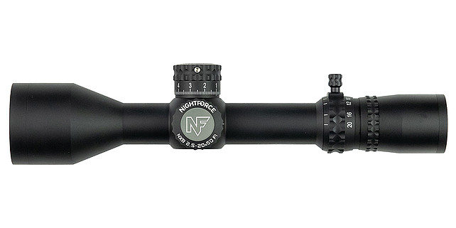 Nightforce - NX8 2.5-20x50 F1 ZS - .1 MRAD - DigIllum - Mil-XT