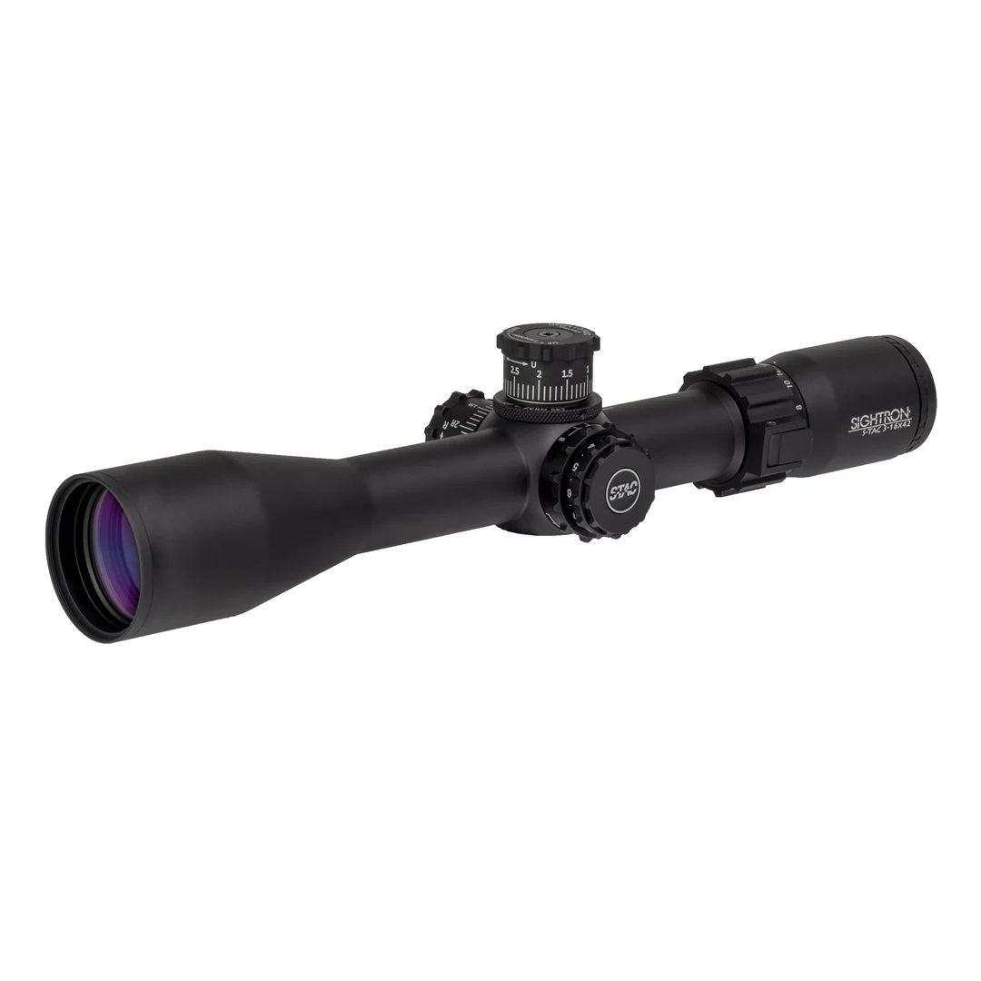 Sightron - S-TAC 3-16x42 FFP ZS IRMH-2 - 0.1MRAD- Zero Stop