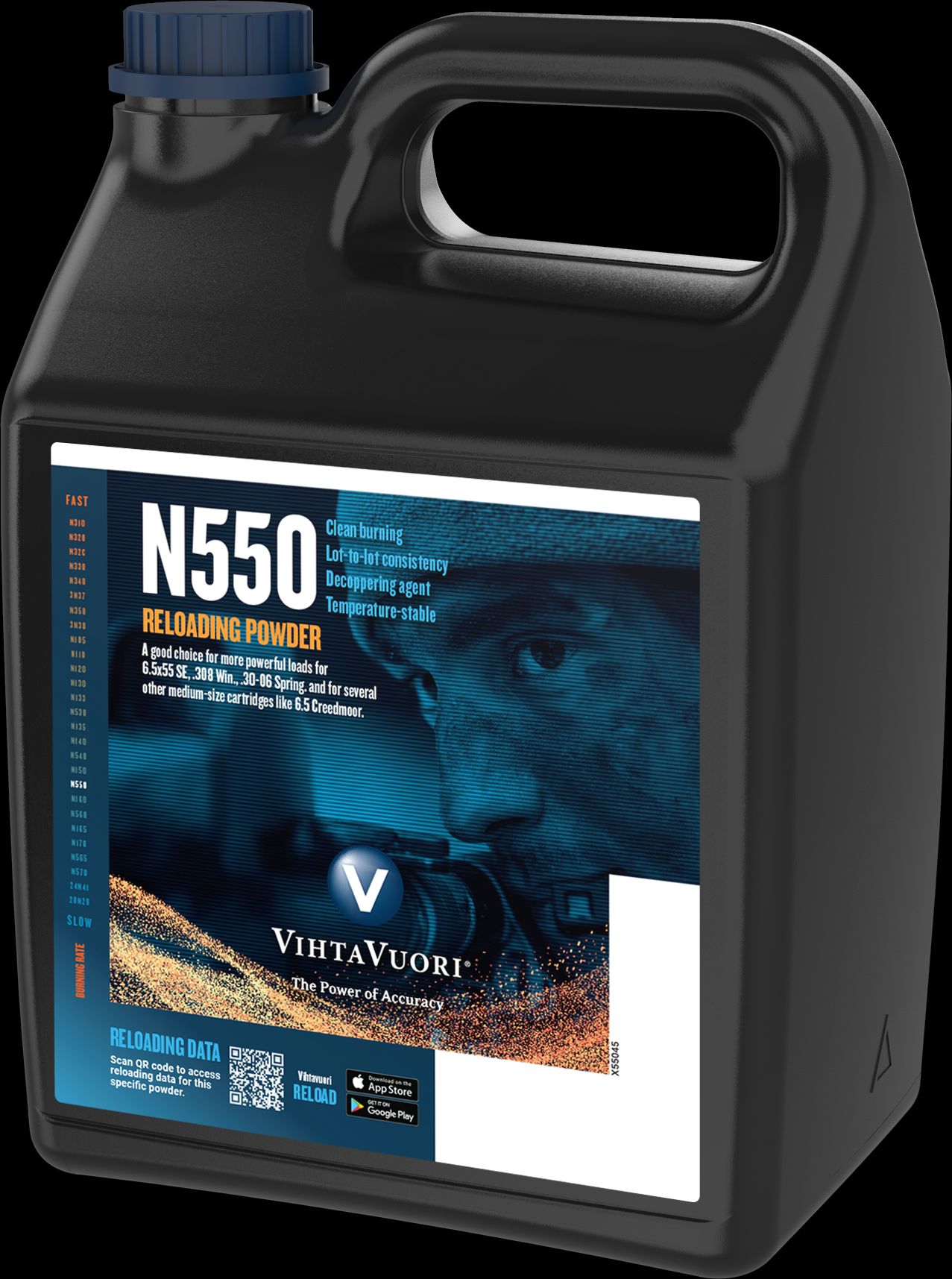 Vihtavuori Premium N550 Reloading Powder - 8lb